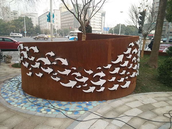 耐候鋼樹池 (2)